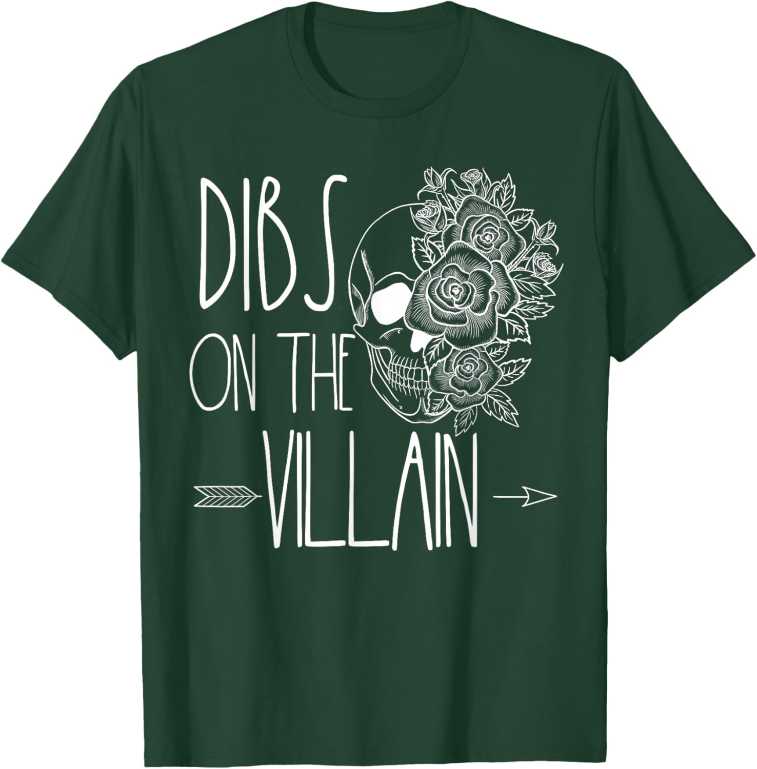Dibs On The Villain Spicy Books Women Smutty Merch Romantasy T-Shirt - T-Shirt | Forest