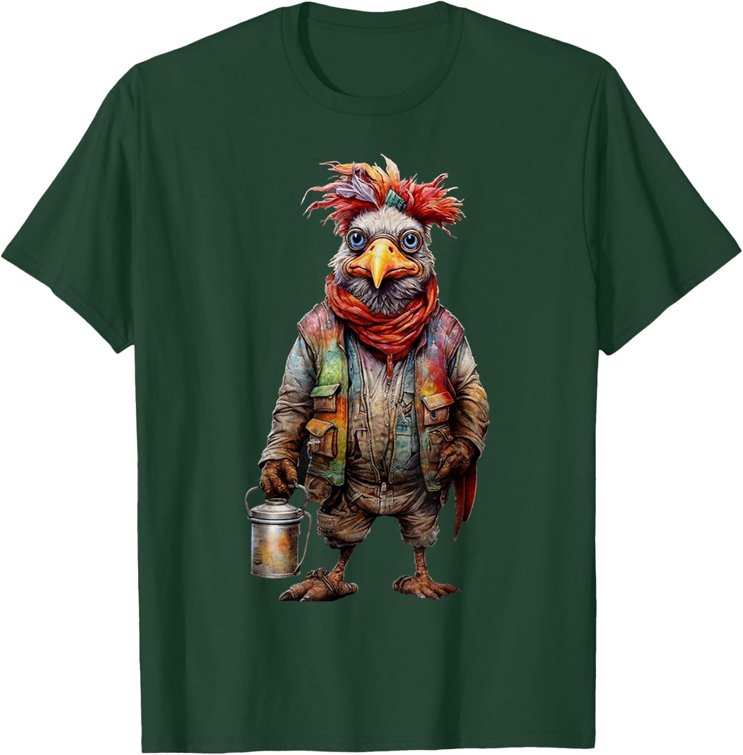 Peach-Bruh Christmas Funny Fashion Punk Retro Chicken T-Shirt - T-Shirt | Forest