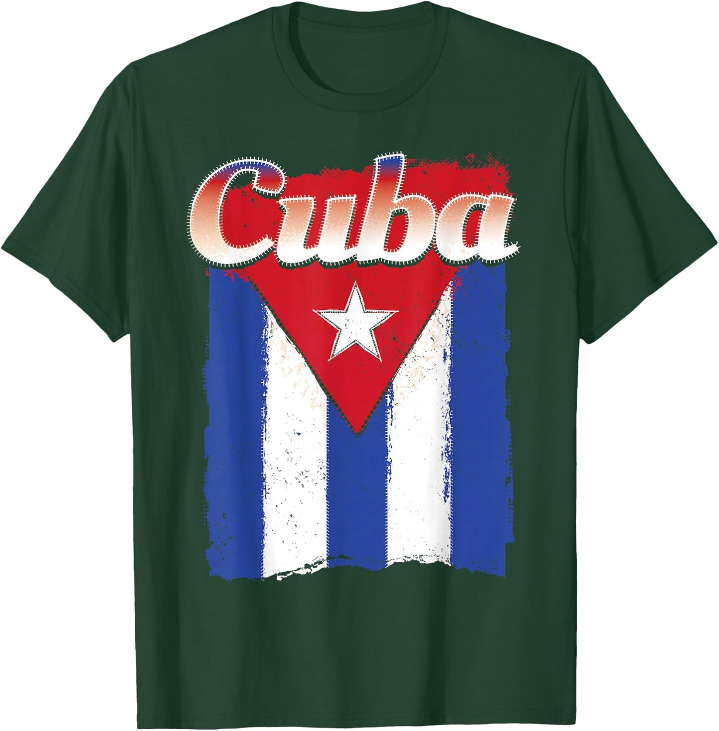 Cuban Flag Shirt Cuba Hispanic Heritage Month Patriotic T-Shirt - T-Shirt | Forest
