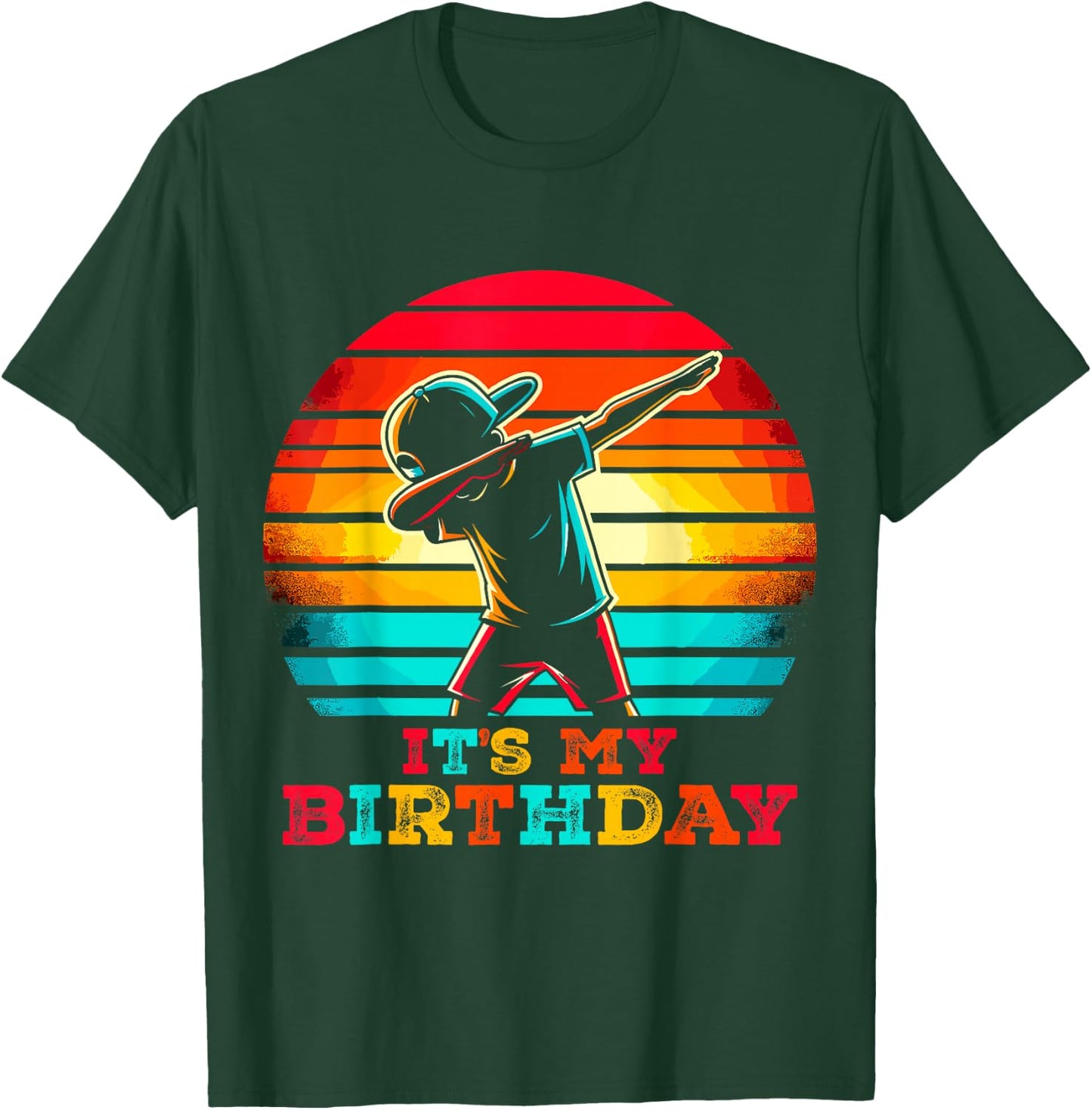 Dabbing Birthday Boy It's my Birthday Party T-Shirt - T-Shirt | Forest