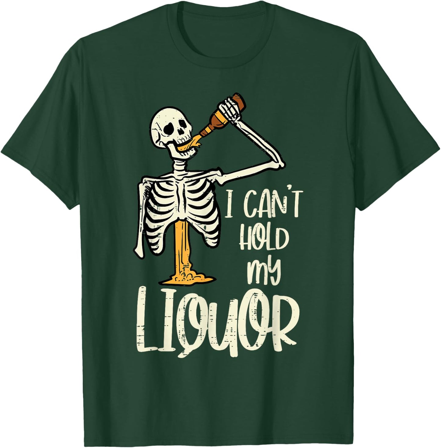 Halloween Cant Hold My Skeleton Funny Costume Dad Men Women T-Shirt - T-Shirt | Forest