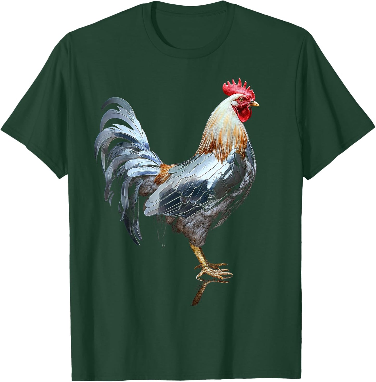 Chicken Animal Zoo Artwork Chicken T-Shirt - T-Shirt | Forest
