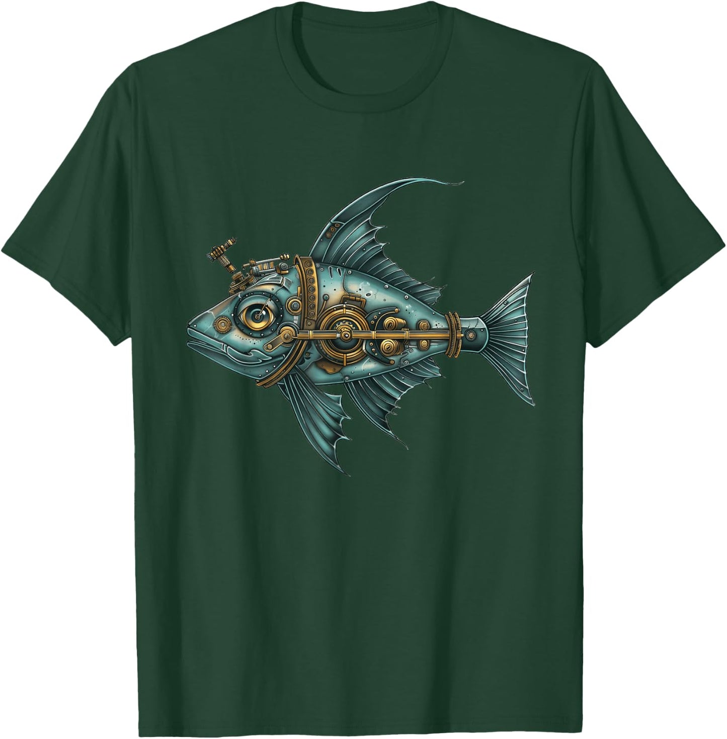Halibut Steampunk T-Shirt - T-Shirt | Forest