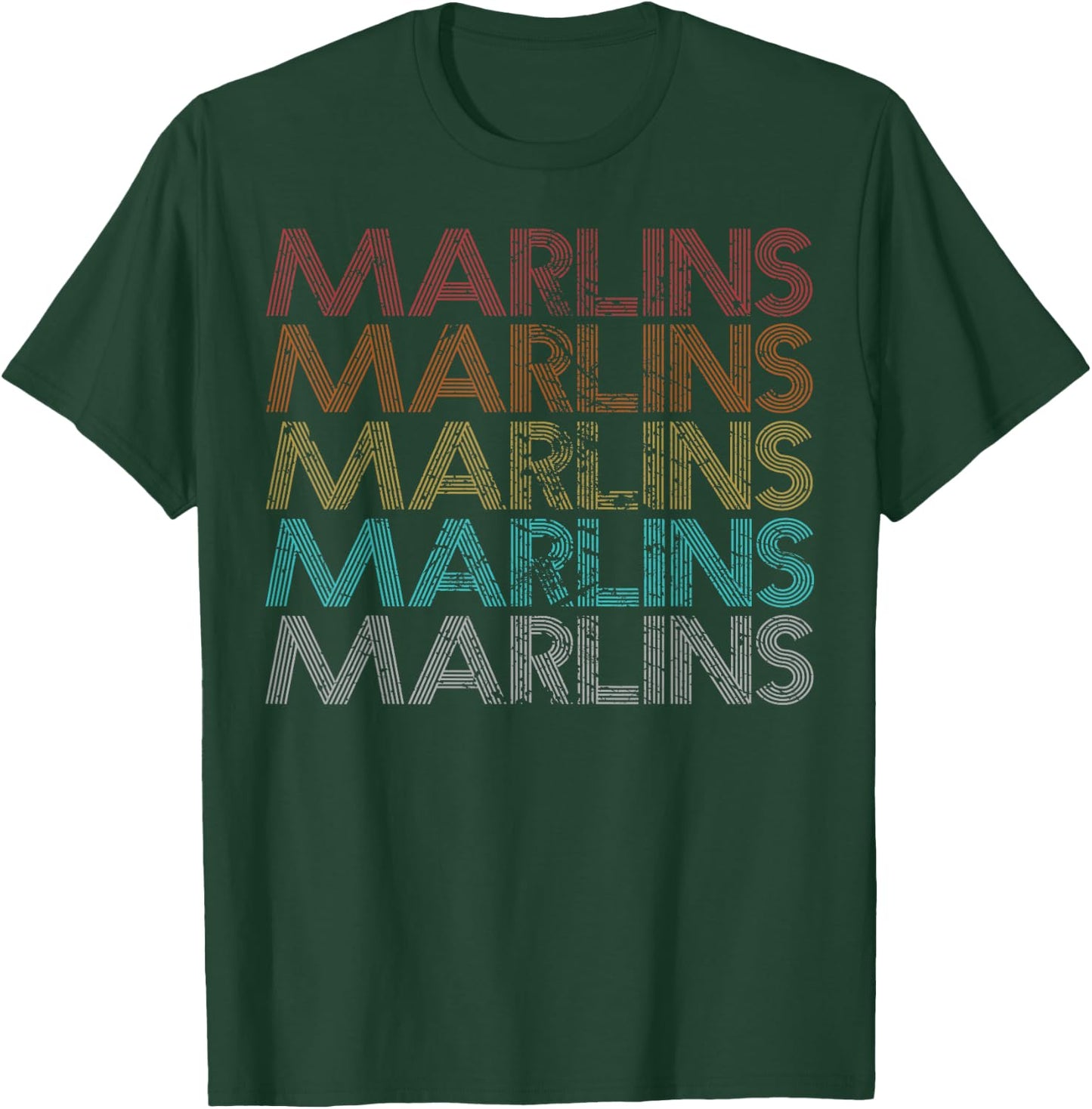 Retro Vintage Marlins T-Shirt - T-Shirt | Forest