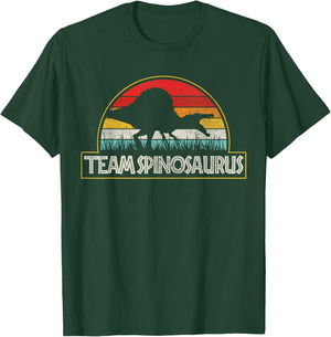 Retro Team Spinosaurus Sunset Vintage Dinosaur Lover Classic T-Shirt - T-Shirt | Forest