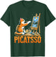 Funny Art Teacher Appreciation Gift - Picatsso - Cat Lover T-Shirt - T-Shirt | Forest