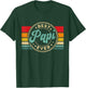Best Papi Ever Vintage Retro Father's Day Gift T-Shirt - T-Shirt | Forest
