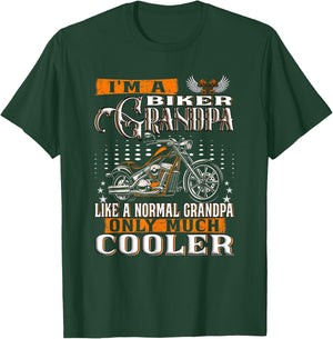 Gentlemen Funny - I'm a Biker Grandpa saying motorcycle T-Shirt - T-Shirt | Forest
