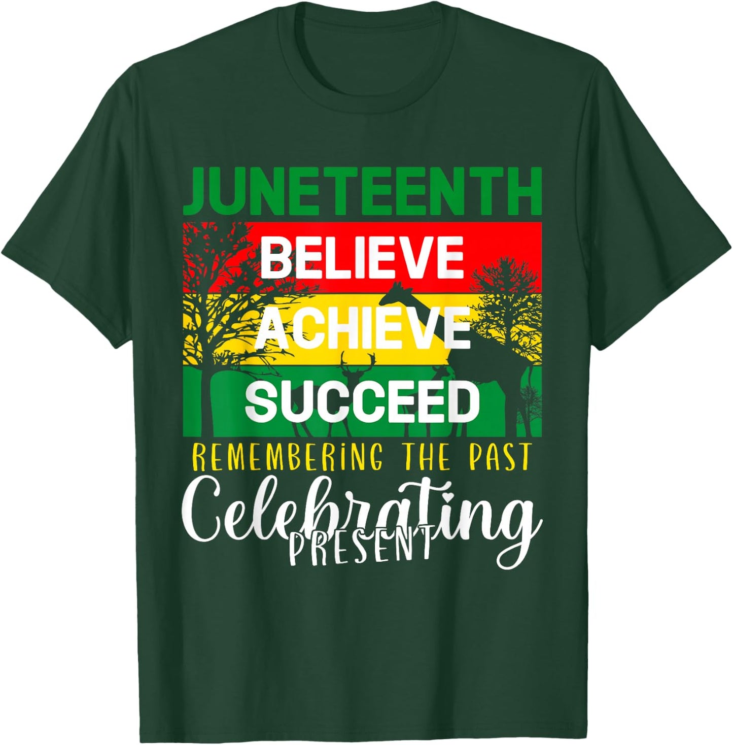 Juneteenth Is My Independence Day Black Pride Melanin T-Shirt - T-Shirt | Forest