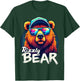 Rizzly Bear Grizzly Bear with Sunglasses T-Shirt - T-Shirt | Forest