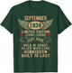 Legend Born In September 1938 Vintage Birthday T-Shirt - T-Shirt | Forest
