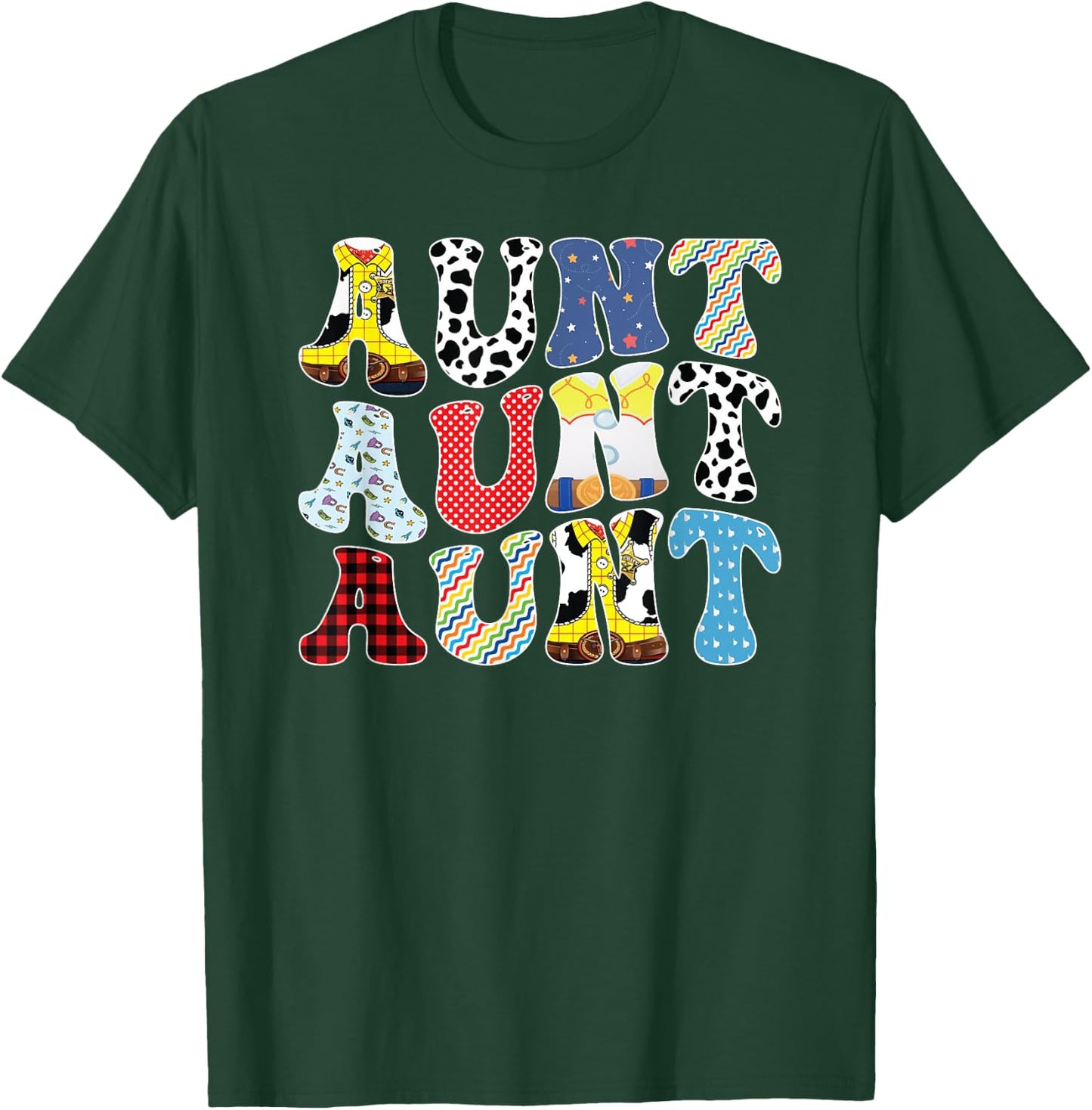 Toy Funny Aunt Story Boys Mom Mother's Day T-Shirt - T-Shirt | Forest
