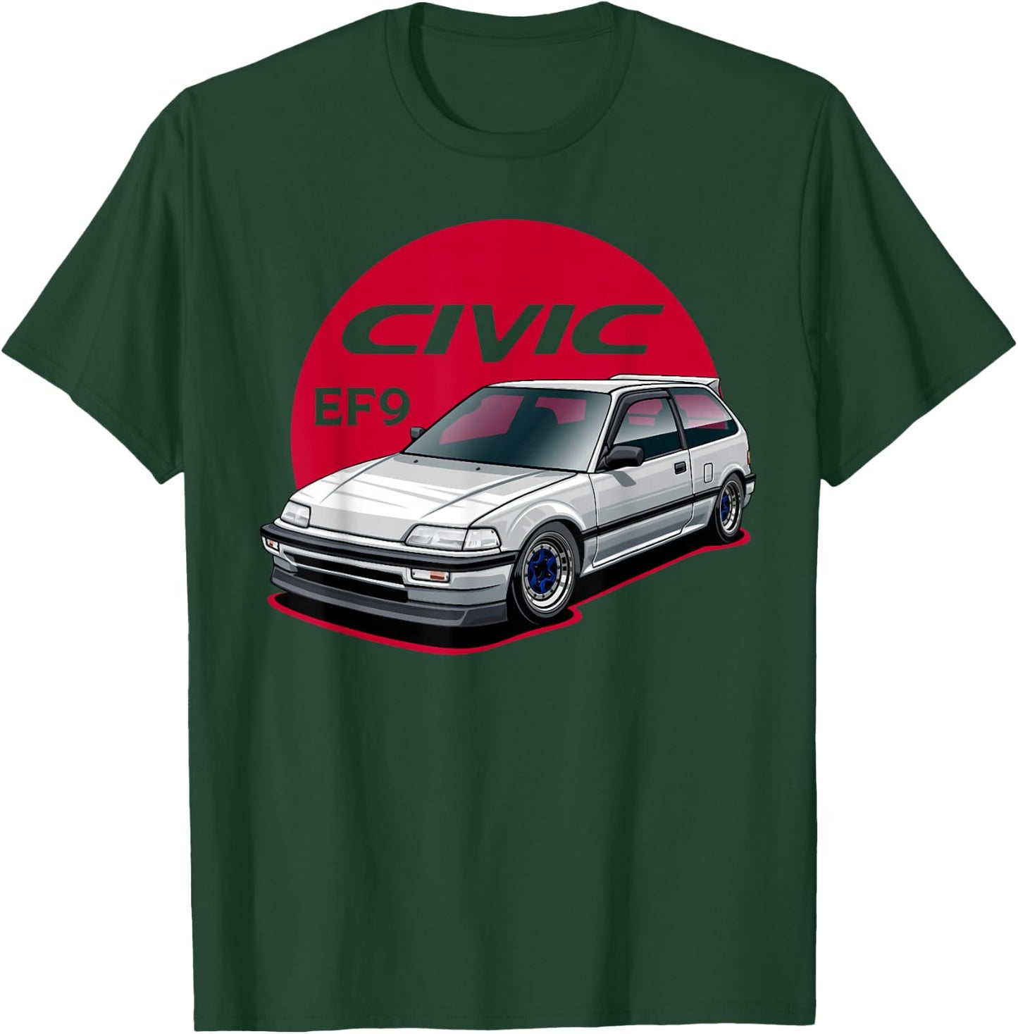 ef civic ef9 Japanese car T-Shirt - T-Shirt | Forest