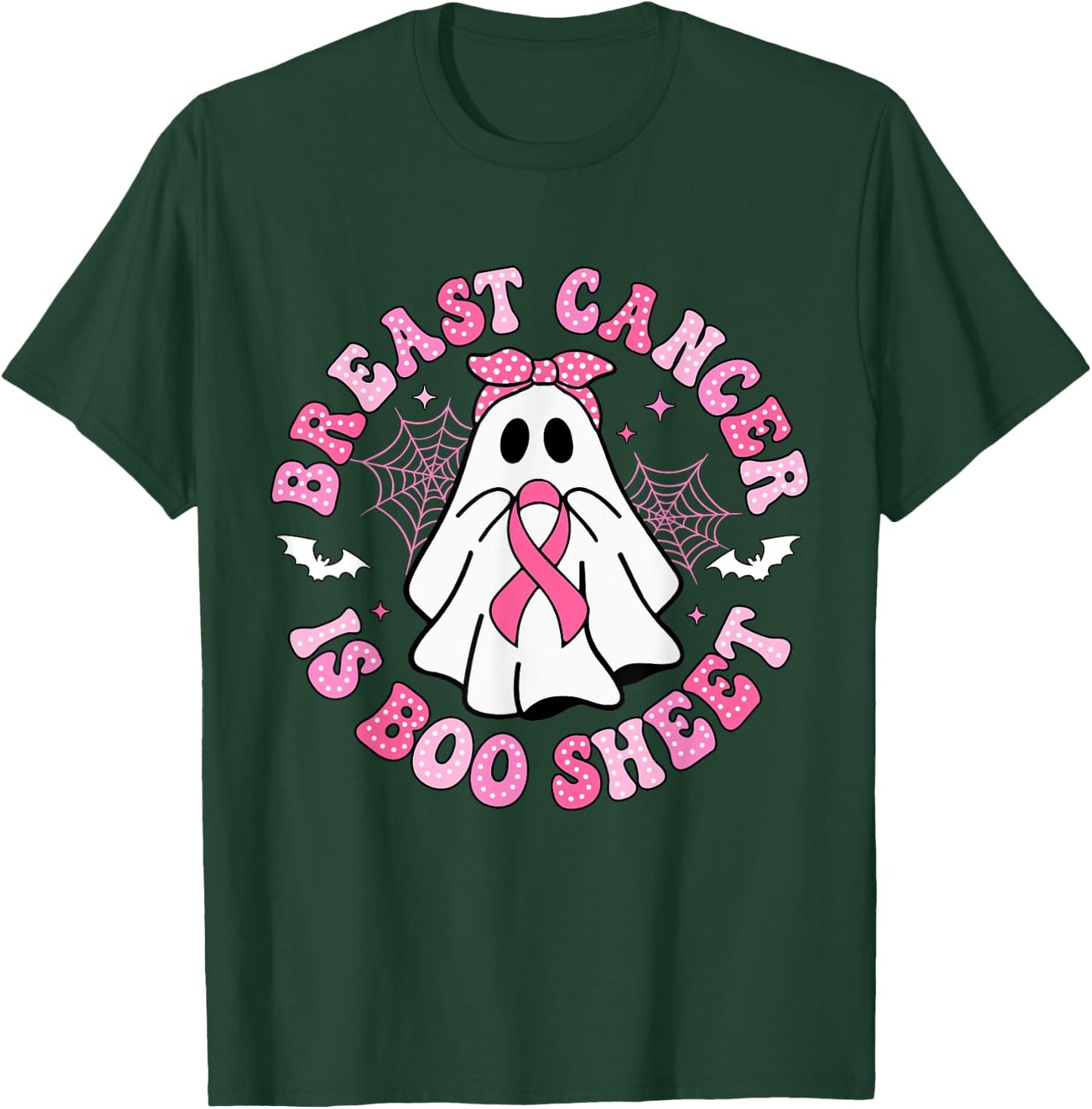 Breast Cancer Is Boo Sheet Halloween Breast Cancer Awareness T-Shirt - T-Shirt | Forest