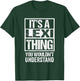 Funny Forename Lexi Given Name Gift Ideas Adult - It's A Lexi Thing - You Wouldn't Understand - Black - Small - Short Sleeve - - Modern - Distressed Design T-Shirt - T-Shirt | Forest