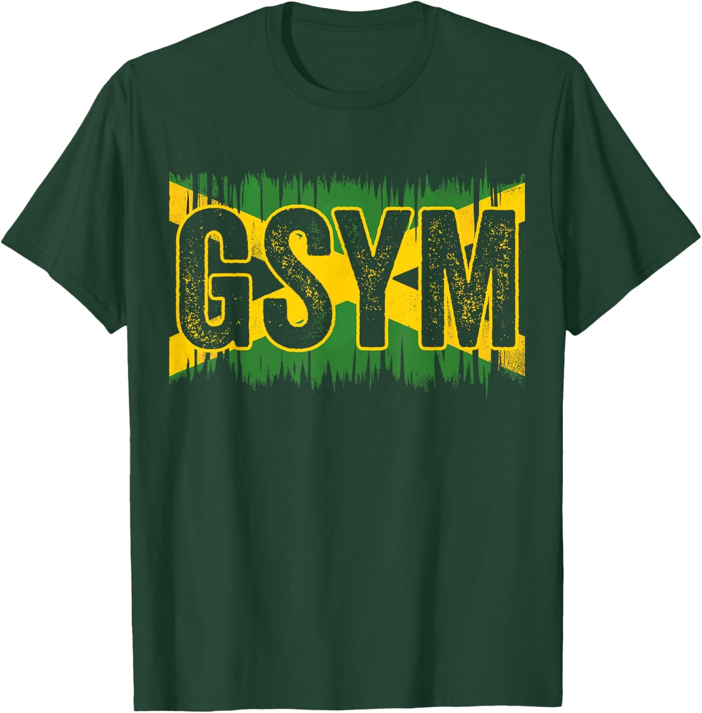 GSYM Go Suck Your, Jamaican Flag Local Patois Slang Men's T-Shirt - T-Shirt | Forest