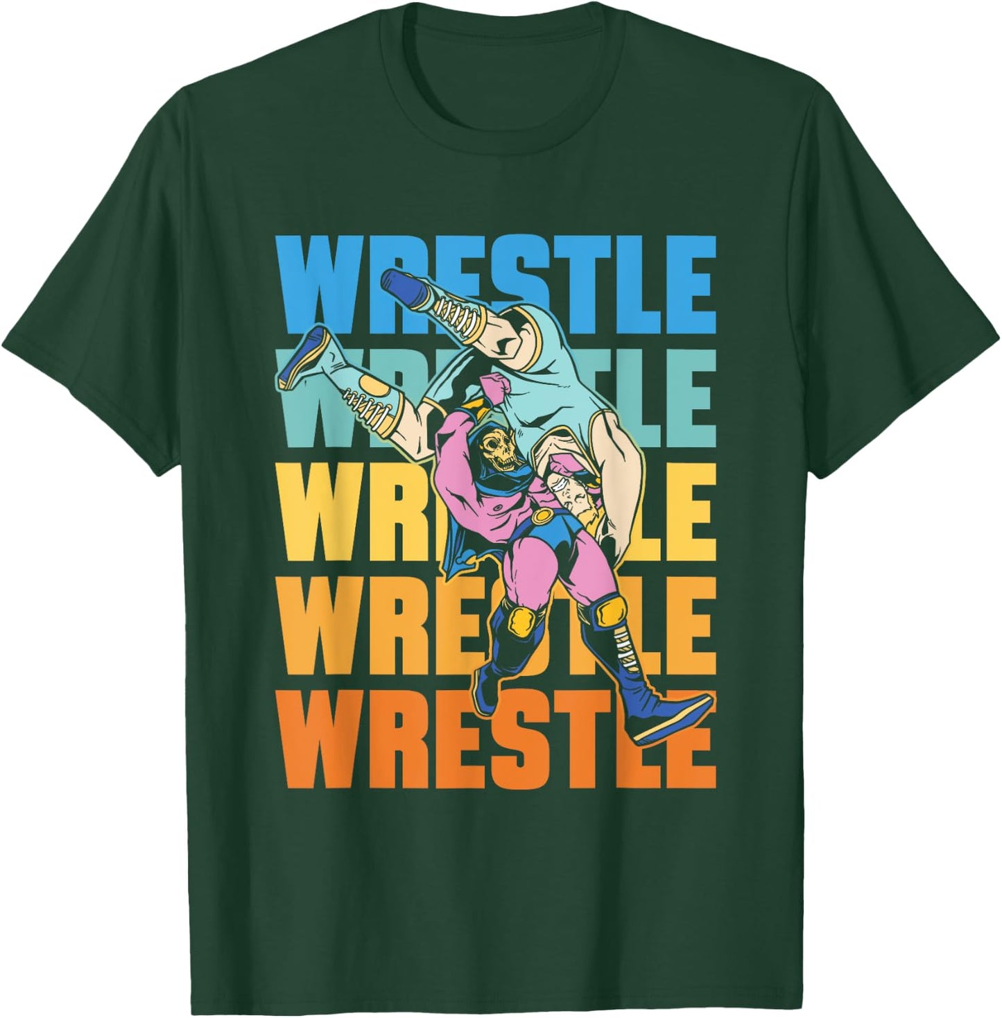 Wrestle Sport Wrestler Wrestlers Wrestling T-Shirt - T-Shirt | Forest