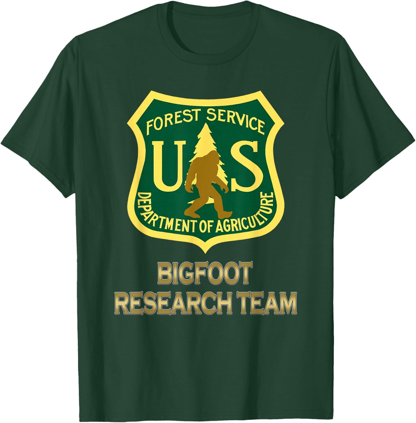 Bigfoot Research Team Funny T-Shirt - T-Shirt | Forest