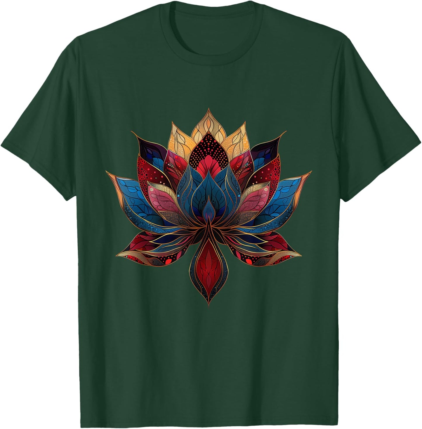 Lotus Flower Vintage Japanese Zen Buddhism Yoga T-Shirt - T-Shirt | Forest