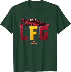 Marvel Deadpool & Wolverine LFG Deadpool & Dogpool Chilling T-Shirt - T-Shirt | Forest