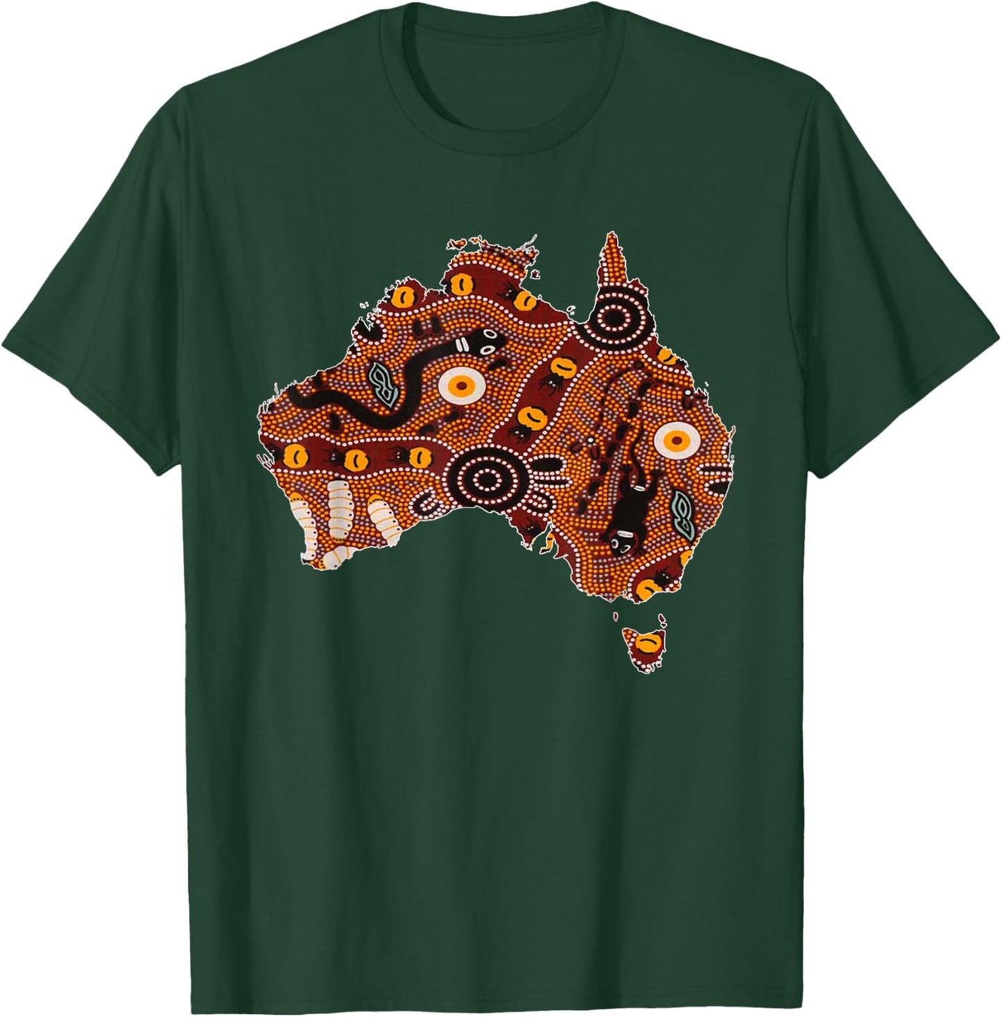 Aboriginal Flag Australia Souvenir Proud Native Aussie Gifts Small T-Shirt - T-Shirt | Forest