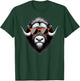 Cool Musk Ox Wearing Sunglasses Graphic Art T-Shirt - T-Shirt | Forest
