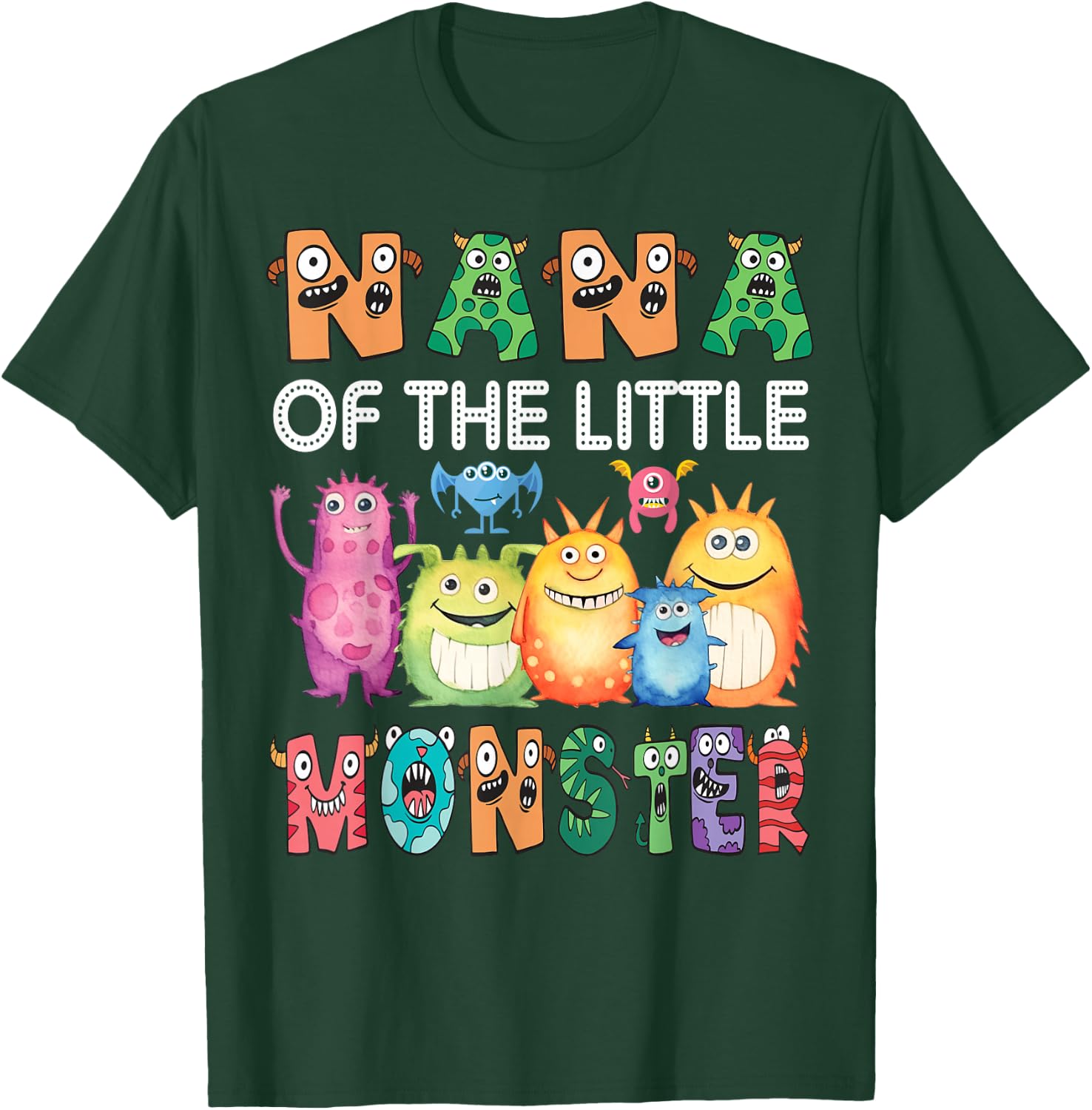 Nana Of The Little Monster Kids 1St Birthday Party T-Shirt - T-Shirt | Forest