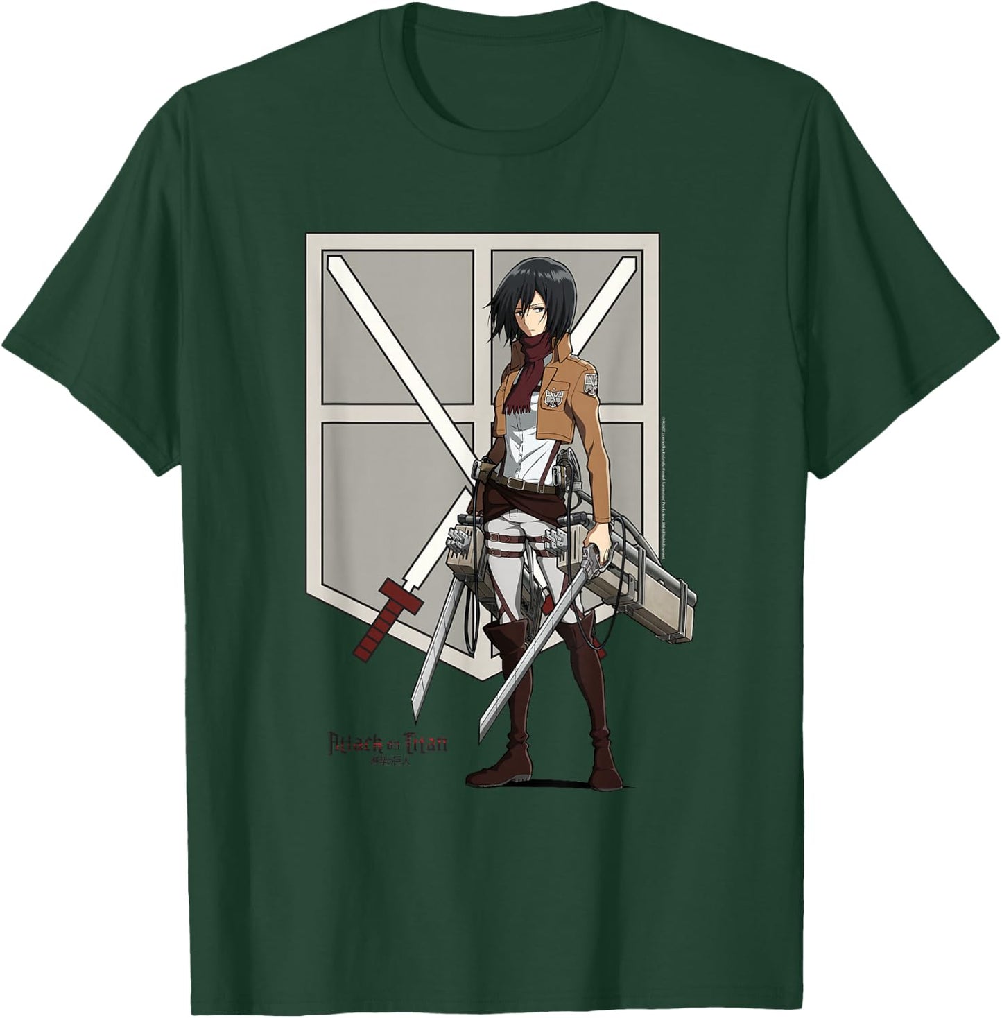 Attack on Titan Eren with Shield AOT Anime T-Shirt - T-Shirt | Forest
