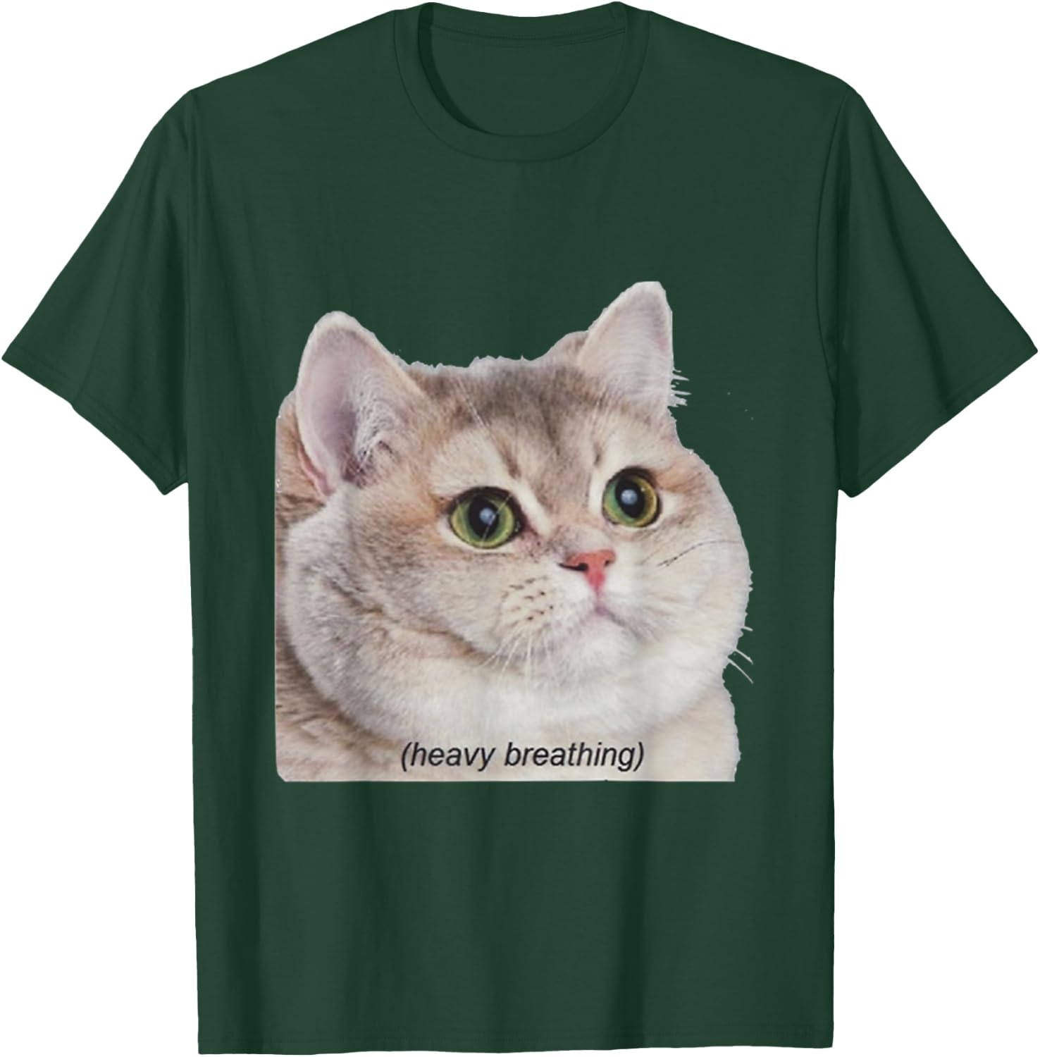 Heavy Breathing Cat Shirt Women T-Shirt - T-Shirt | Forest