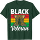 Black Veteran Soldier Military African American Us Usa T-Shirt - T-Shirt | Forest