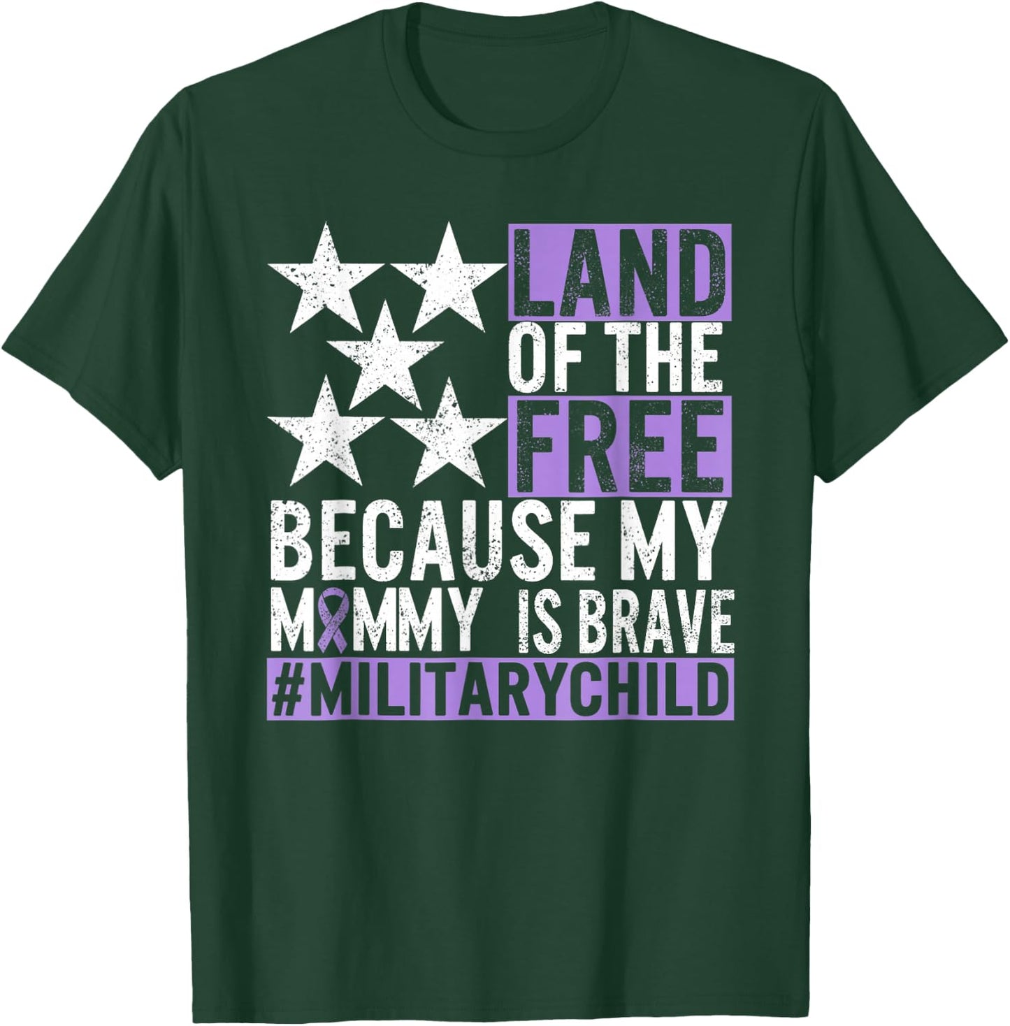 Military Kids Purple Up, Military Child Month, Mom My Mommy T-Shirt - T-Shirt | Forest