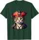 Pirate and Cat: The Feline Buccaneer T-Shirt - T-Shirt | Forest