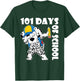 Happy 101 Days School Cute Dog 100 Days Dab Teacher Student T-Shirt - T-Shirt | Forest
