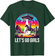 Space Cowgirl Let's Go Girls Cosmic Galactic Western UFO T-Shirt - T-Shirt | Forest