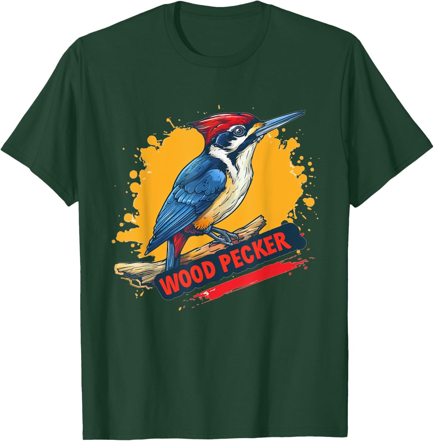 Pretty Woodpecker Bird Costume for Man and Woman T-Shirt - T-Shirt | Forest