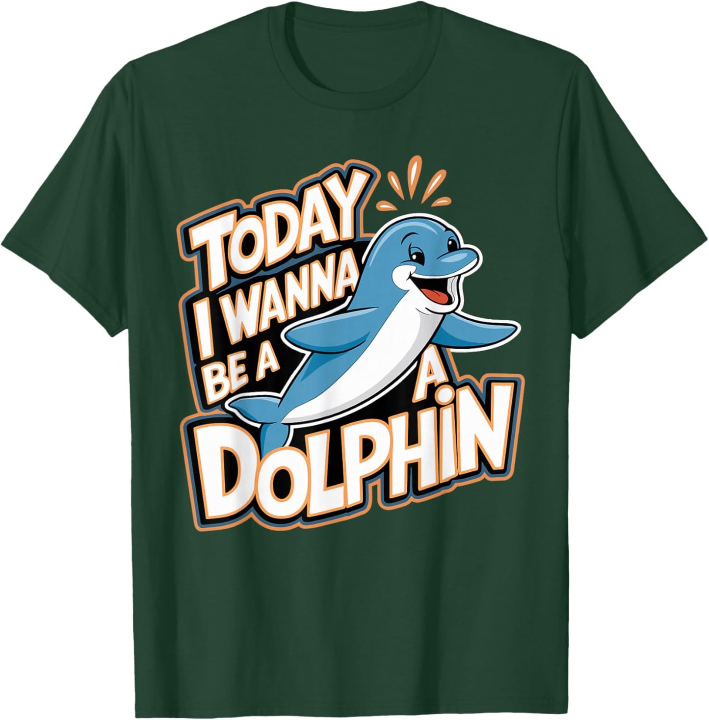 Dolphin Marine Animal Lovers Fun Sea Theme Party Ocean T-Shirt - T-Shirt | Forest