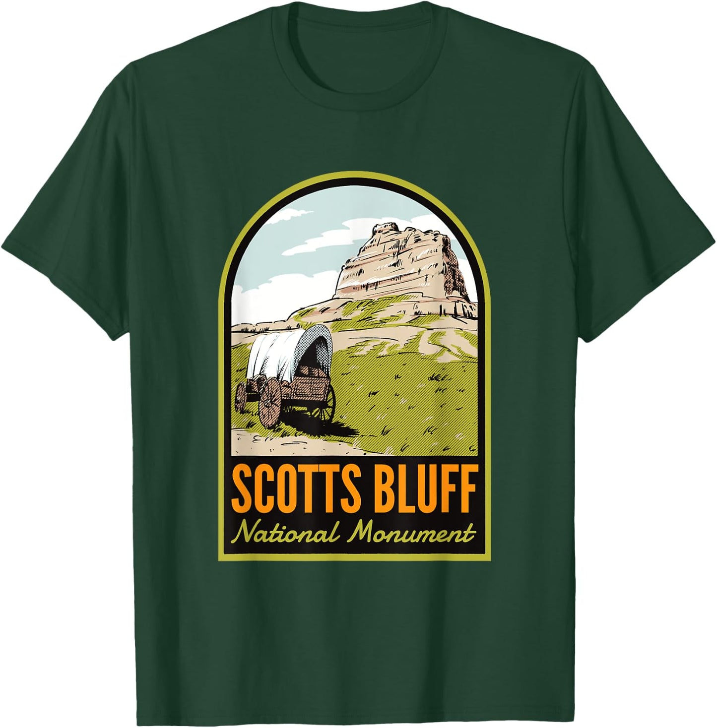 Scotts Bluff National Monument Nebraska T-Shirt - T-Shirt | Forest