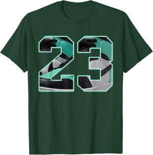 Number 23 Black Green Glow 3s Loser Lover Matching T-Shirt - T-Shirt | Forest