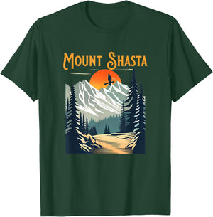 Vintage Mount Shasta Souvenir Hiking T-Shirt - T-Shirt | Forest