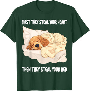 Cocker Spaniel Sleeping Pajamas Nightgown T-Shirt - T-Shirt | Forest