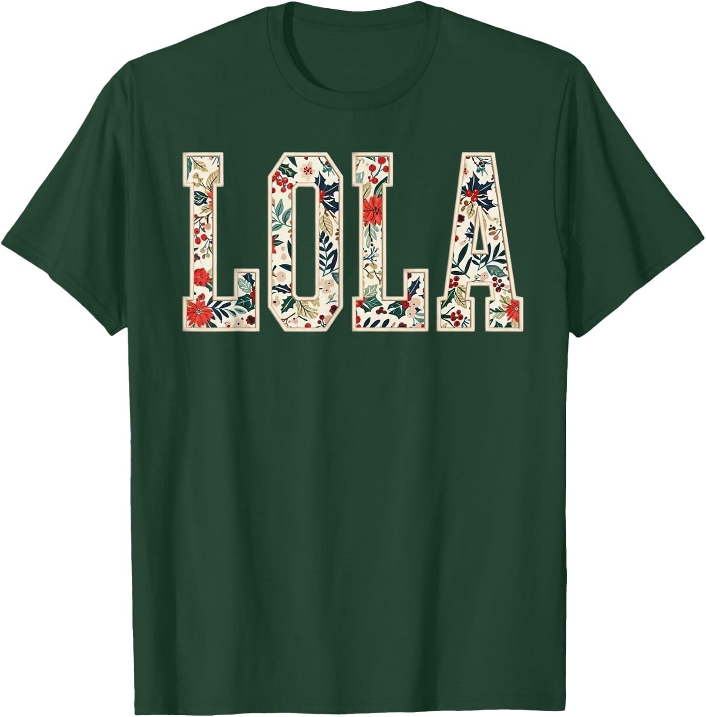 Lola Floral Flower Pinay Filipino Philippines Grandma Lola T-Shirt - T-Shirt | Forest