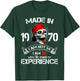 Made In 1970 I Am Not 54 I'm 18 With 36 Years Of Experience T-Shirt - T-Shirt | Forest