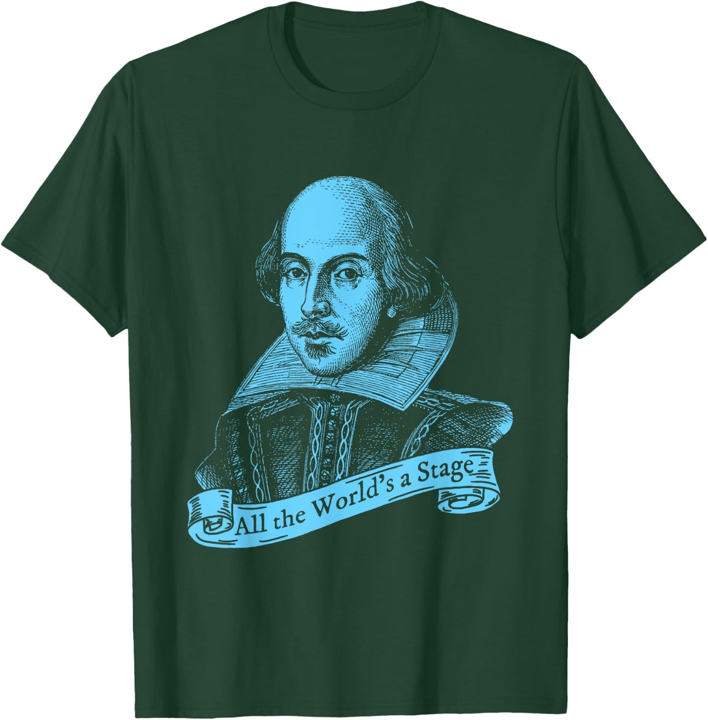Shakespeare All the World's a Stage Thespian T-Shirt - T-Shirt | Forest