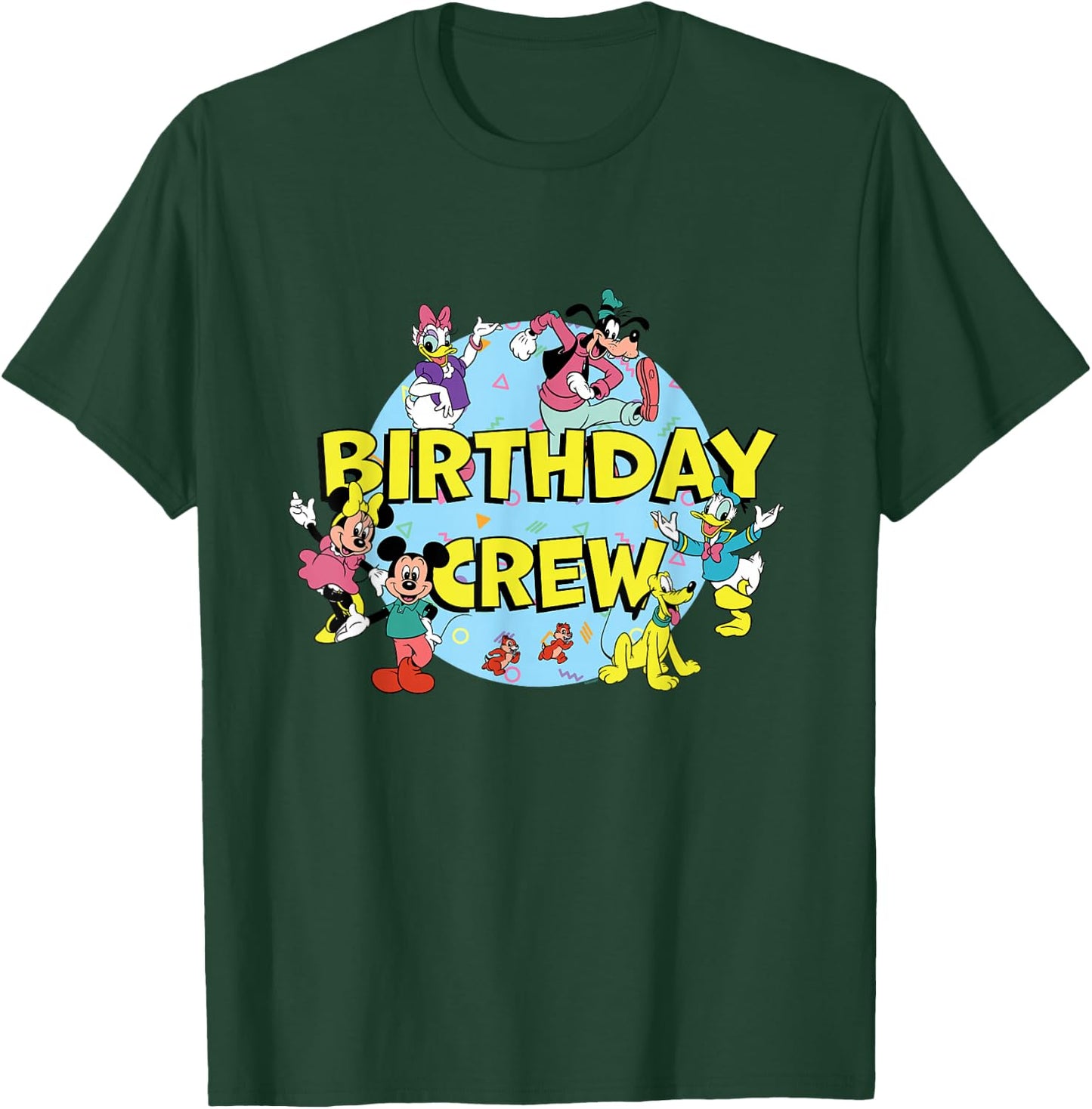 Disney Mickey and Friends Birthday Crew Party Matching T-Shirt - T-Shirt | Forest