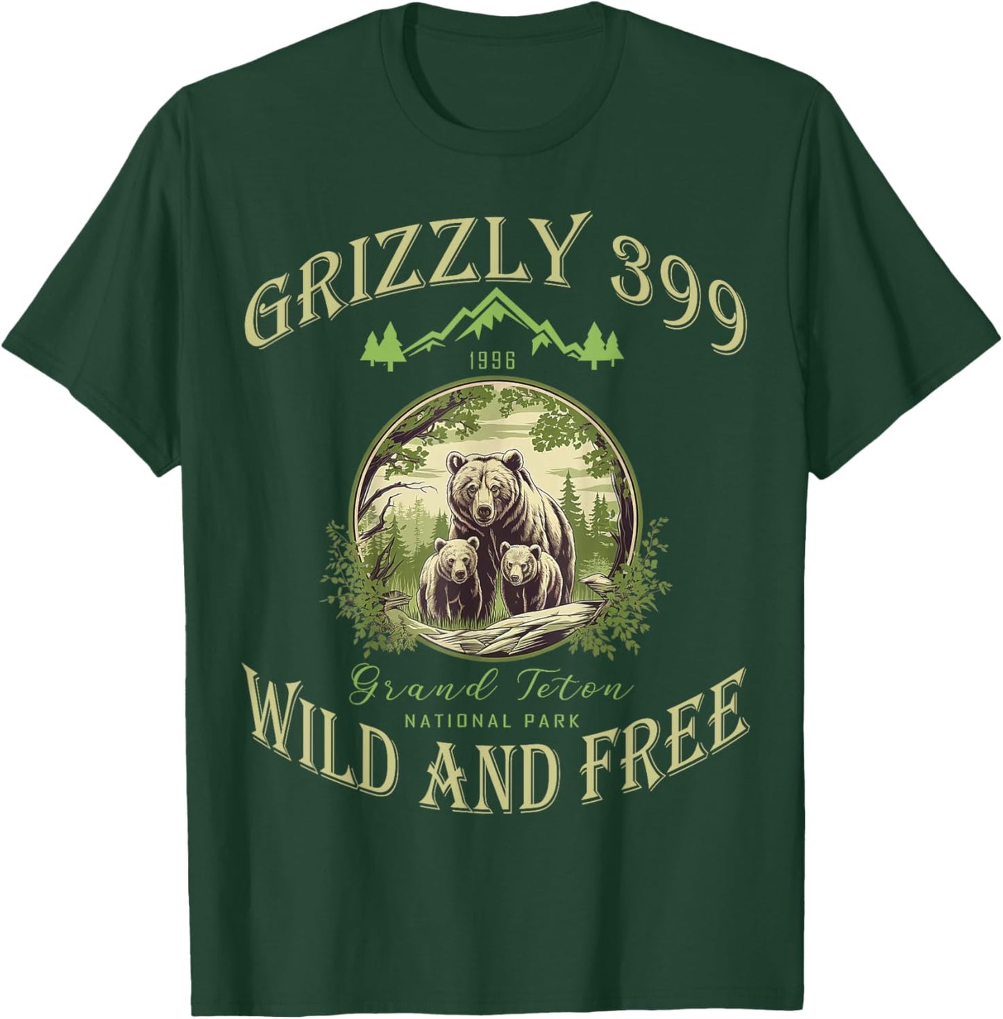 Queen Of The Teton Grizzly 399 Bear Wildlife Forest Preserve T-Shirt - T-Shirt | Forest