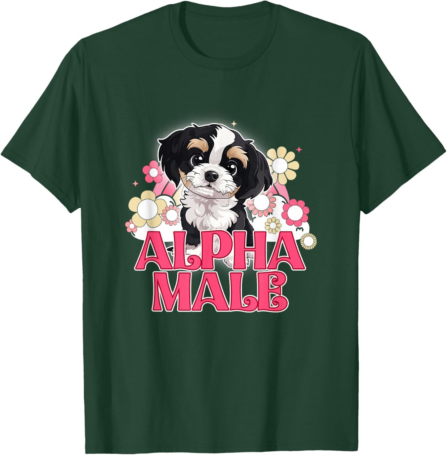 Alpha Male Dog Puppy Funny Women T-Shirt - T-Shirt | Forest