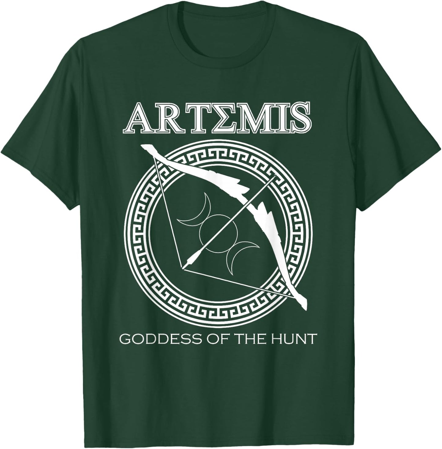 Artemis Goddess of the Hunt Ancient Greek Mythologist T-Shirt - T-Shirt | Forest