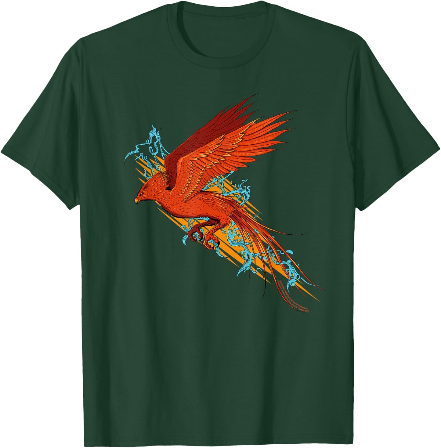 Harry Potter Fawkes the Phoenix in Flight T-Shirt - T-Shirt | Forest