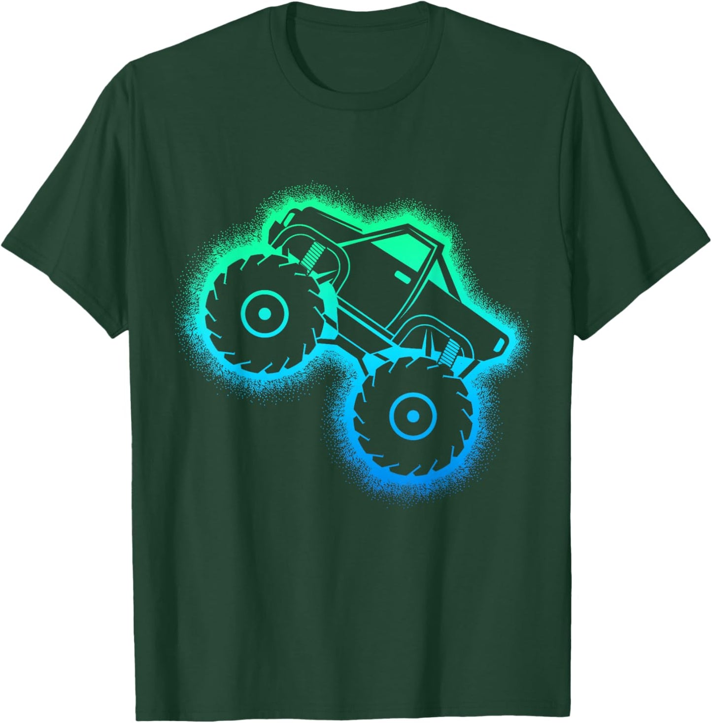 Monster Truck Kids Boys T-Shirt - T-Shirt | Forest