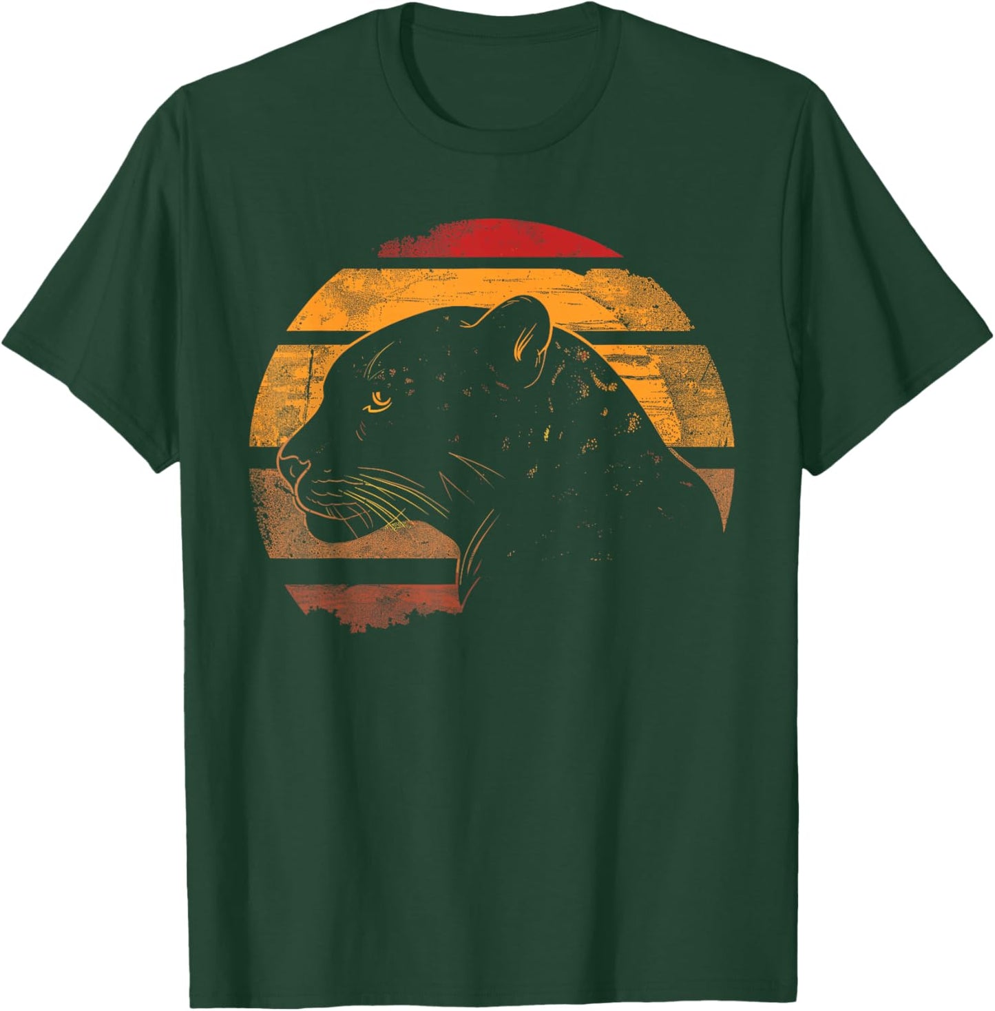 Jaguar Retro Vintage 80s Style Jaguar Wild Animals Lover T-Shirt - T-Shirt | Forest